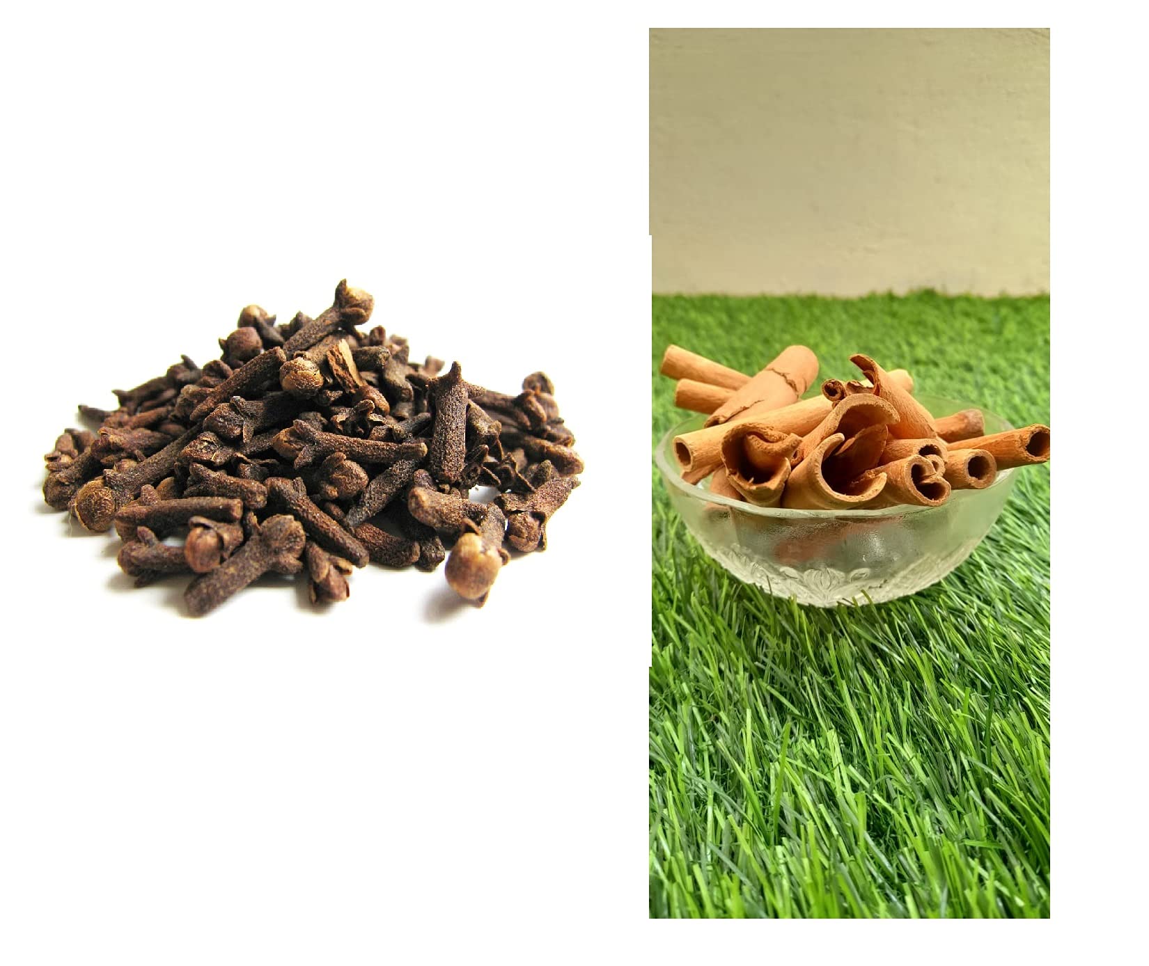 Coorg Essence 100% Organically Grown Whole Cloves/Laung/Lavang- Homestead Produce (100 gms) with Cinnamon (100 gm) (Combo)