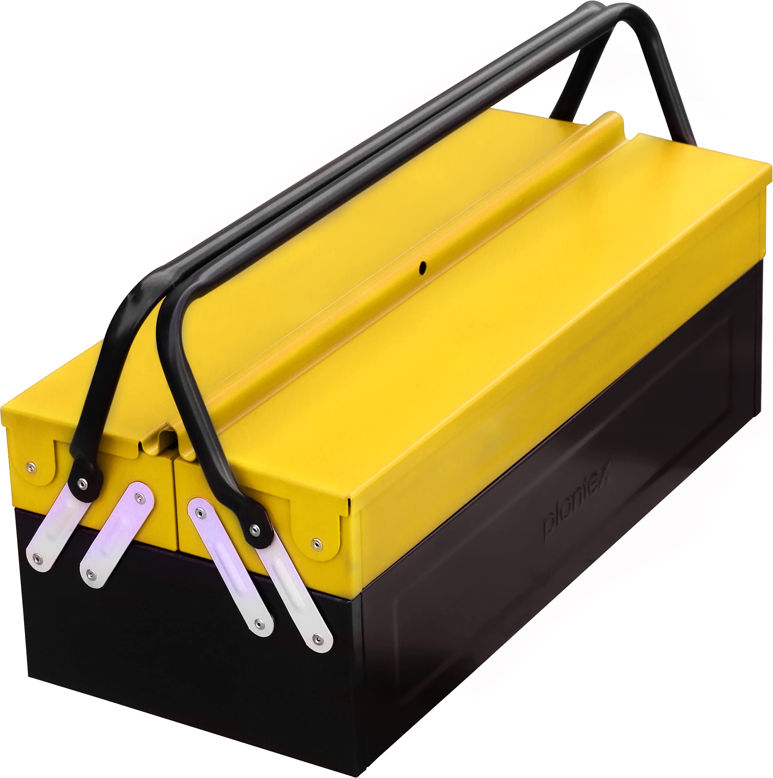 Plantex Metal Tool Box for Home Use/3 Cabinet Empty Tool Kit Box With Large Capacity & Strong Handle/Tools Box/Tool Organizer for Essential Tools - (Yellow & Black) (B096XR64H3) Amazon Price History, Amazon Price Tracker