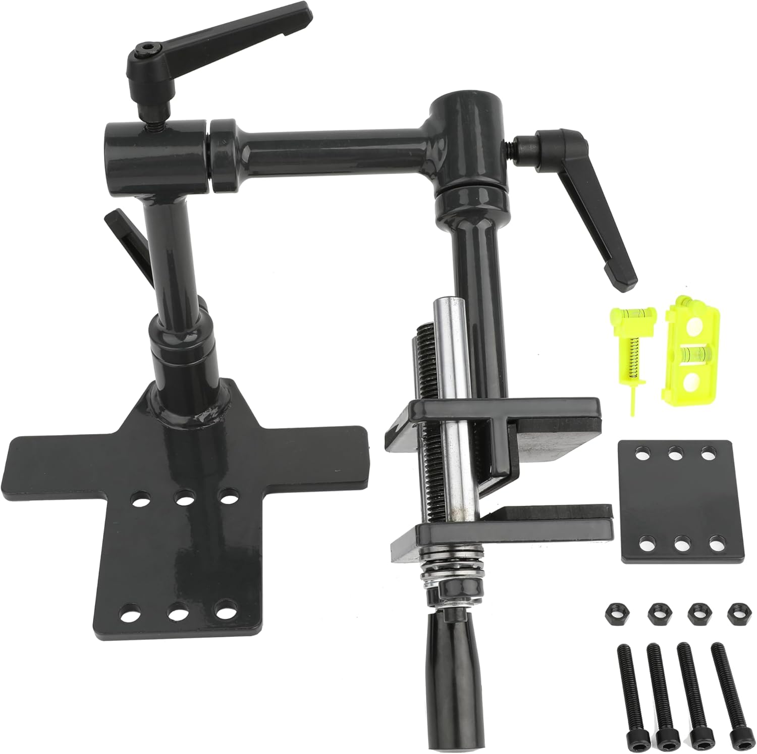 Universal Bow Vise Professional Equipment Tool 360° Adjustable Archery Mount Tool for Archery Compound Bow Mounting Vise with Level Tuning Kit Maintenance Accessories