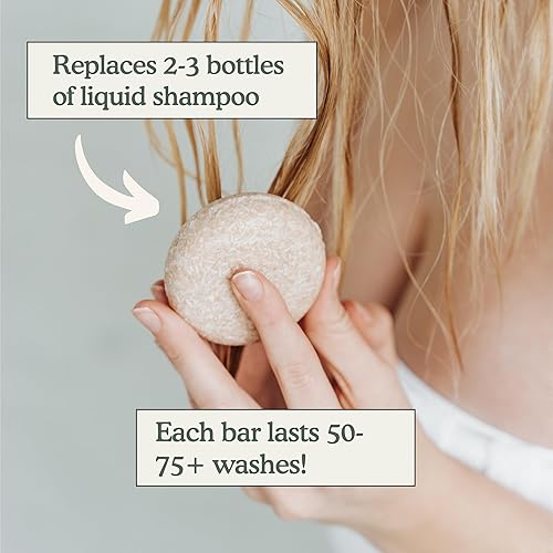 Miniatura 2 de Barra de champú  Cedro + pachulí  Con recipiente de viaje  Champú ecológico de calidad de salón, sin residuos ni plástico