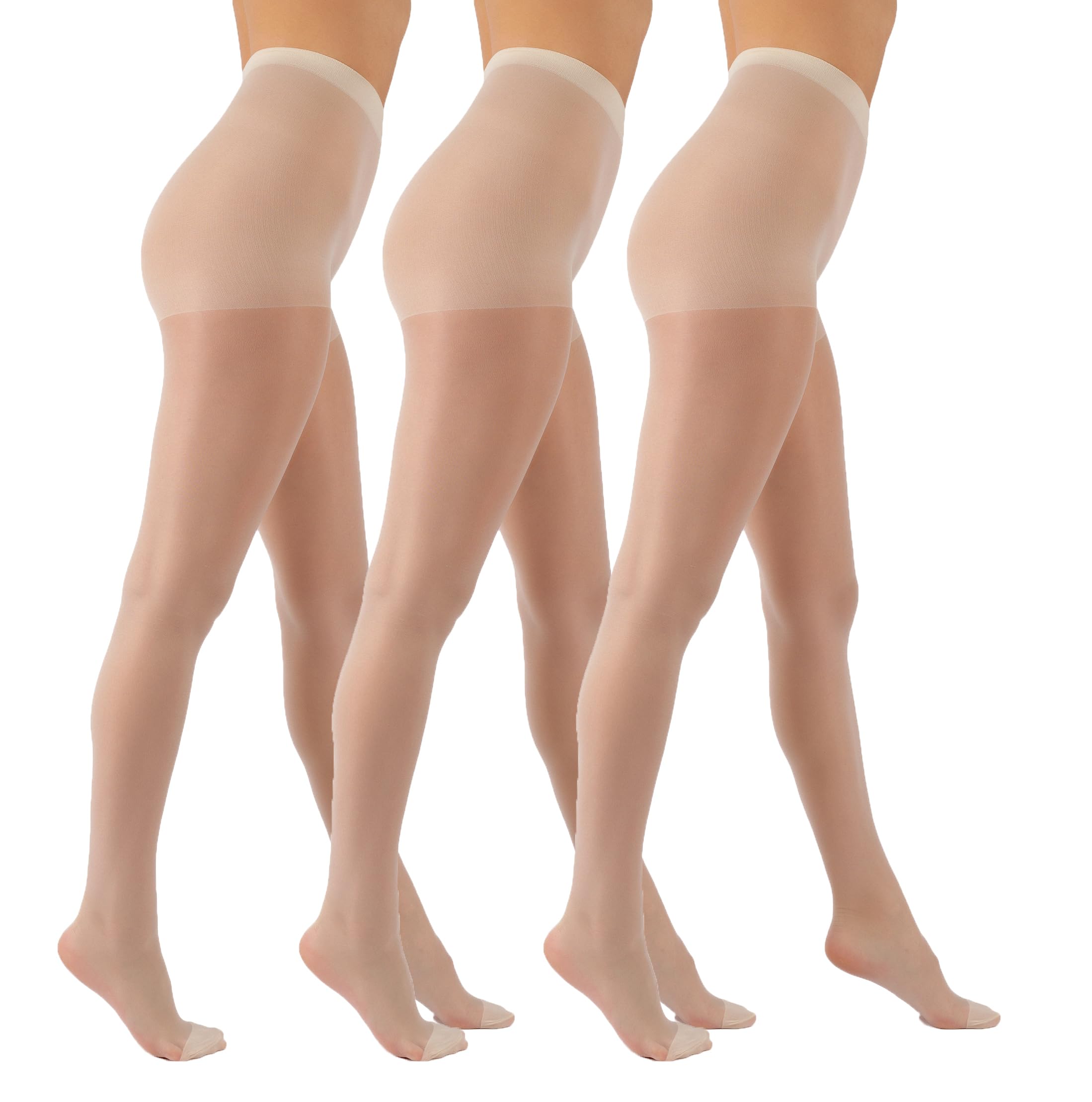 Aurellie Sheer Matt Classic Soft 3 Pairs Tights Pantyhose 20 Denier