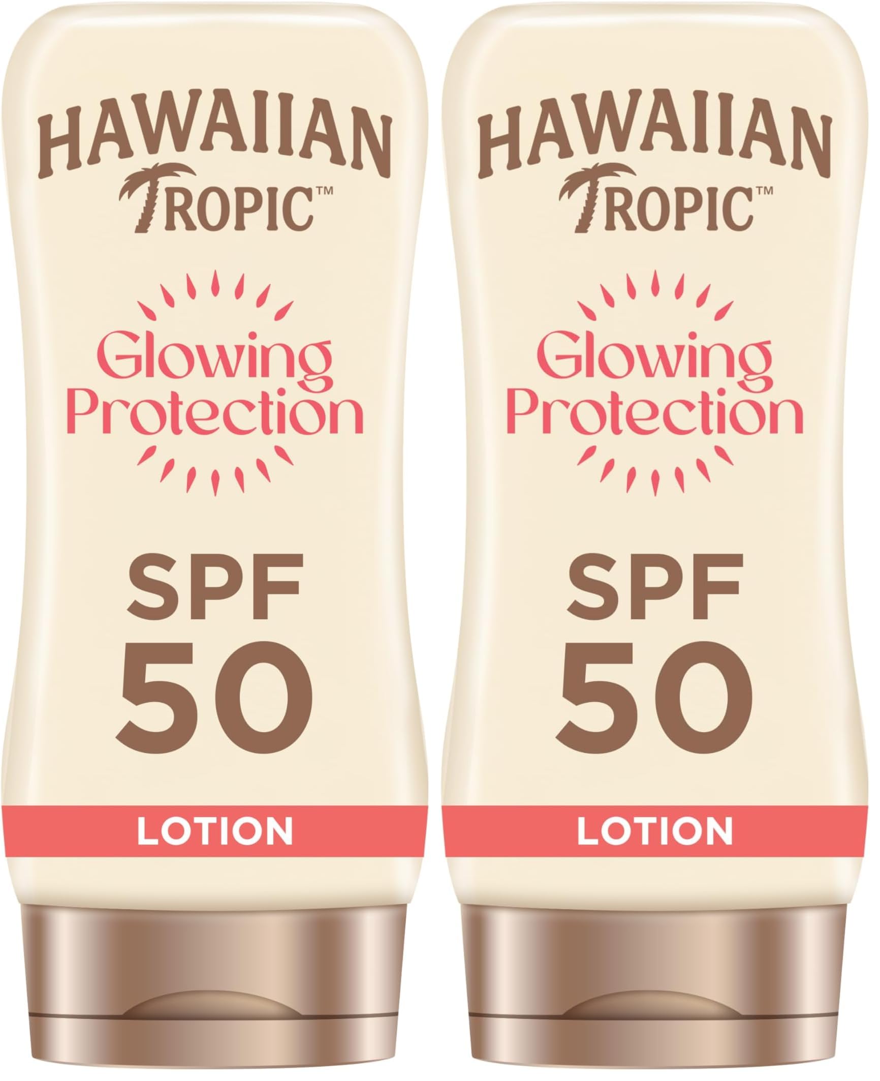 Hawaiian Tropic Satin Protection Sun Lotion Sonnencreme LSF 50+, 180 ml, 2er Pack