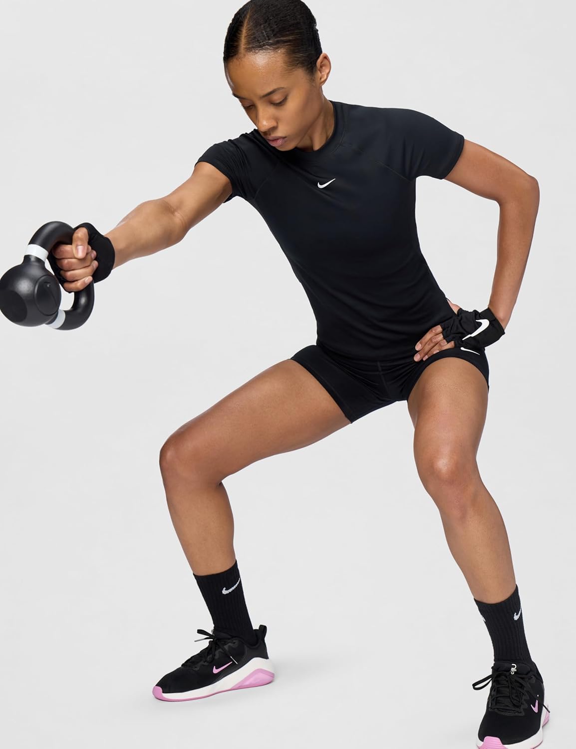 Nike Womens Victory Baselayer Dri-fit Fitness Short Sleeve Top
