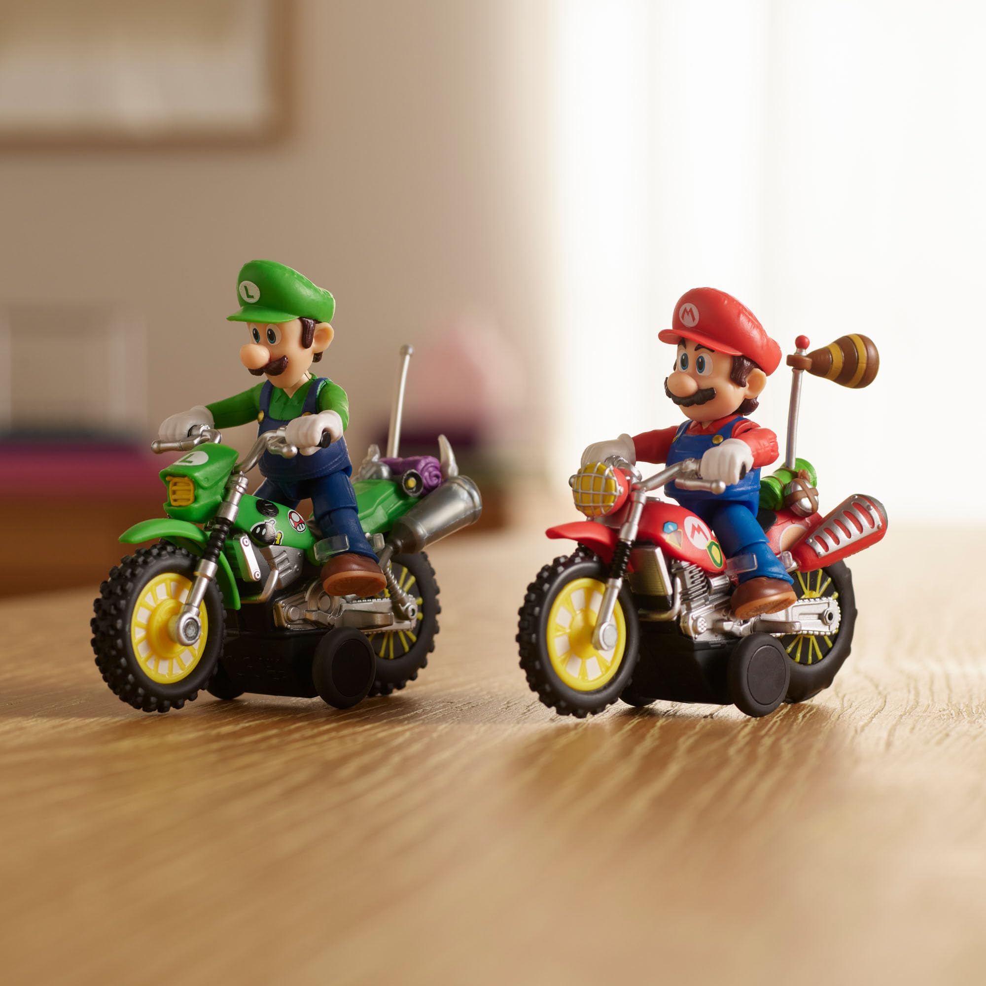 La película Super Mario Galaxy – Figura de 6 cm con Motocicleta de Retroceso – Mario