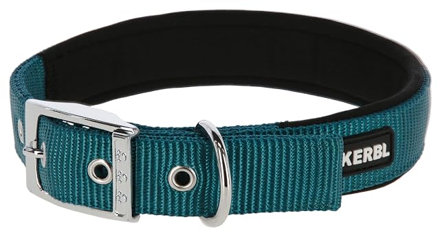 Kerbl Pet Miami Plus - Collar de Nailon (33-39 cm/20 mm), Color Azul