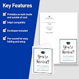 Avery Printable Quarter-Fold Greeting Cards, Envelopes Included, 4.25" x 5.5", Matte White, Inkjet Printer Compatible, 20 Blank Cards Total, Great for Product Branding, Marketing, and More (3266) – view 3