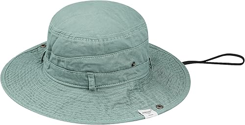 Miniatura 5 de Croogo Sombrero de ala ancha Bonnie de verano, sombrero de sol para pesca, estilo vaquero, sombrero de pescador, safari al aire libre, caza,