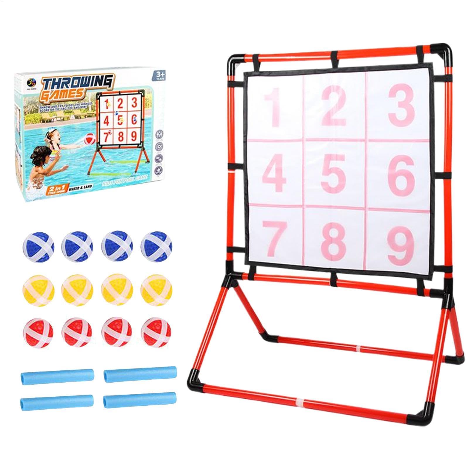 Throwing Game for Backyard – PP tessuto 68 x 47 x 95 cm ripiegabile e adesivo, giocattolo sportivo per attività all'aperto, gioco interattivo di destinazione educativa per bambini e adulti per casa
