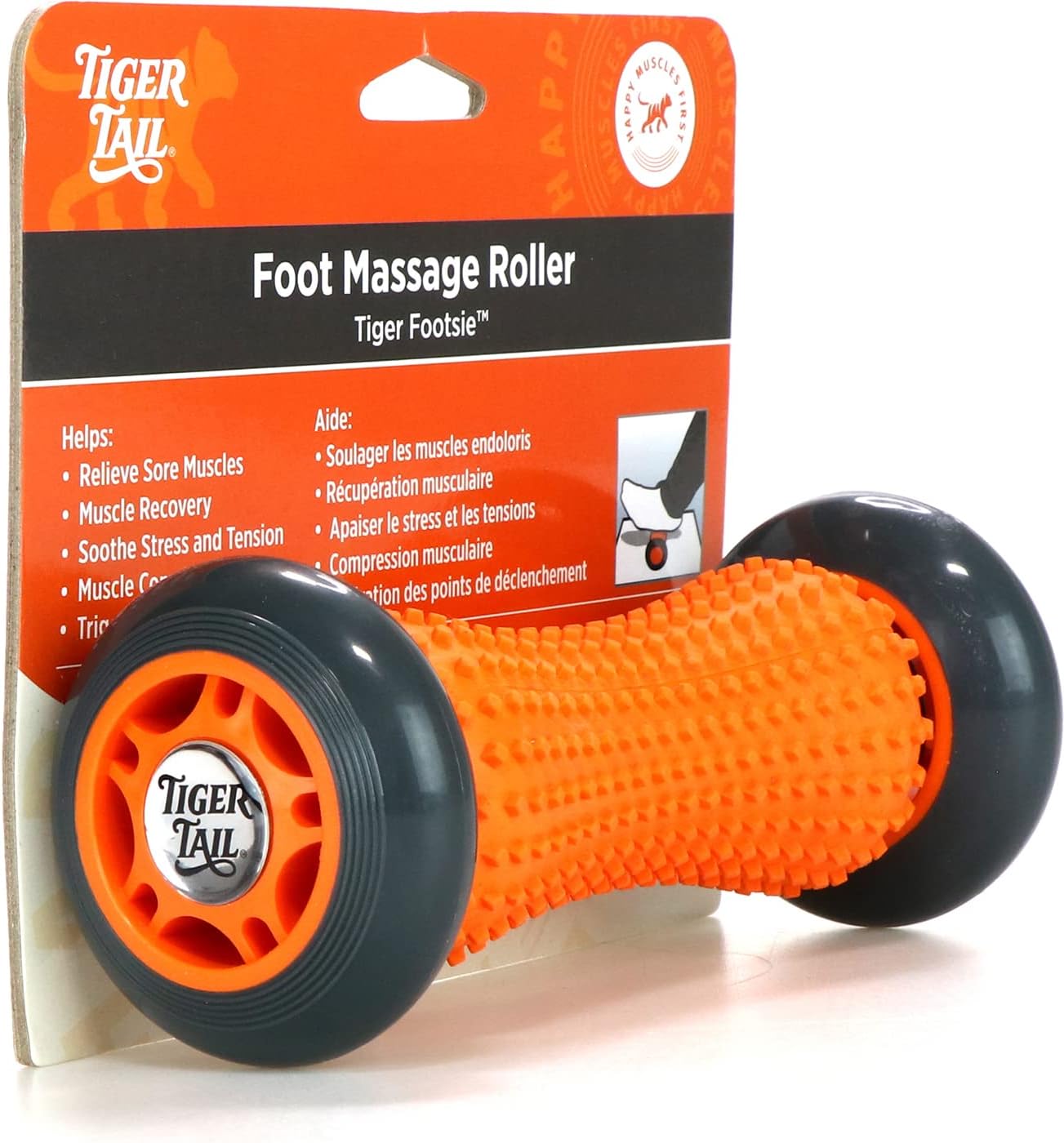 Tiger Tail Footsie Foot Massage Roller Tool, Stretch Sore Foot Muscles, Relieve Plantar Fasciitis, Increase Circulation, and Soothe Cramping - Image 9