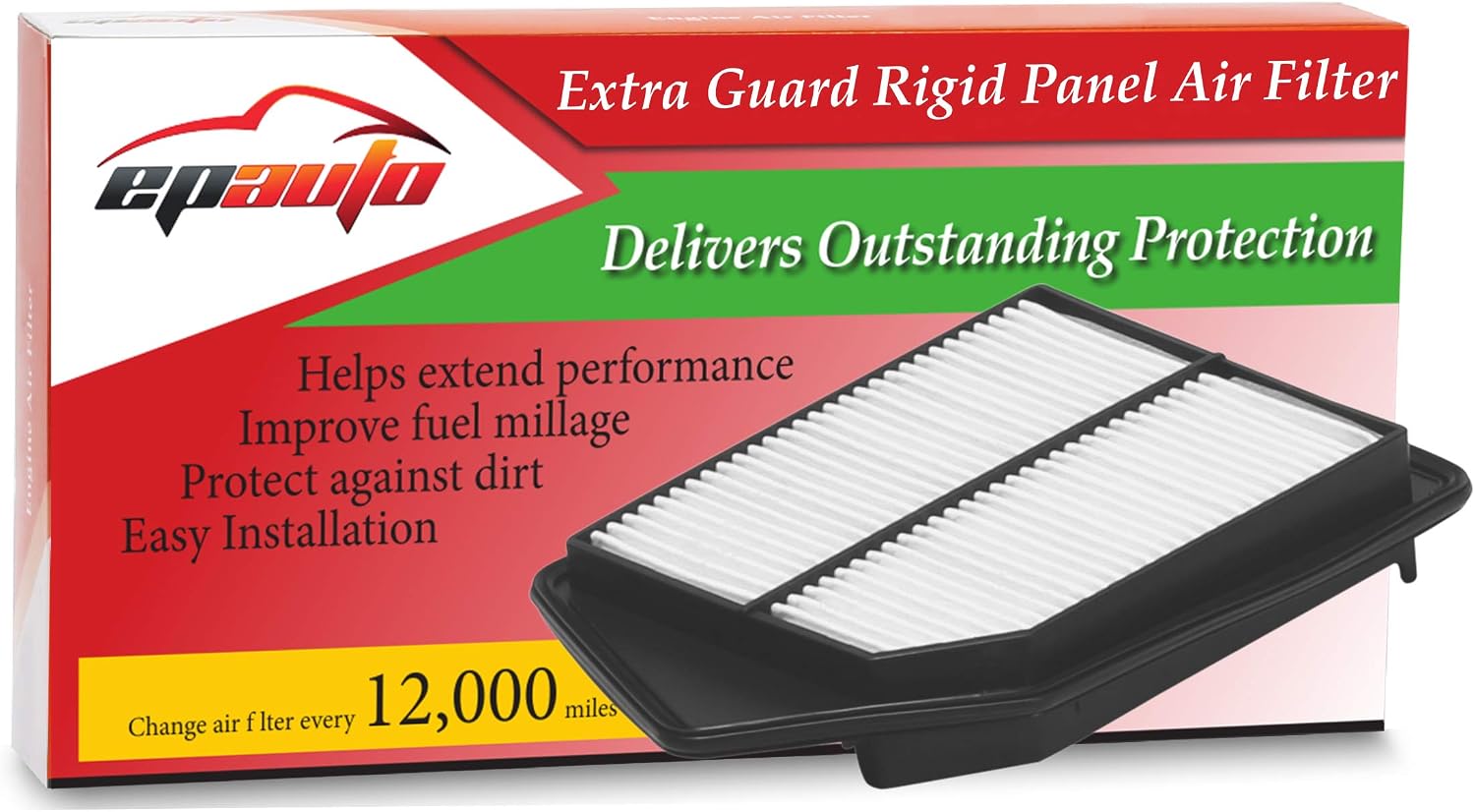 EPAuto GP476 (CA11476) Rigid Panel Air Filter Replacement