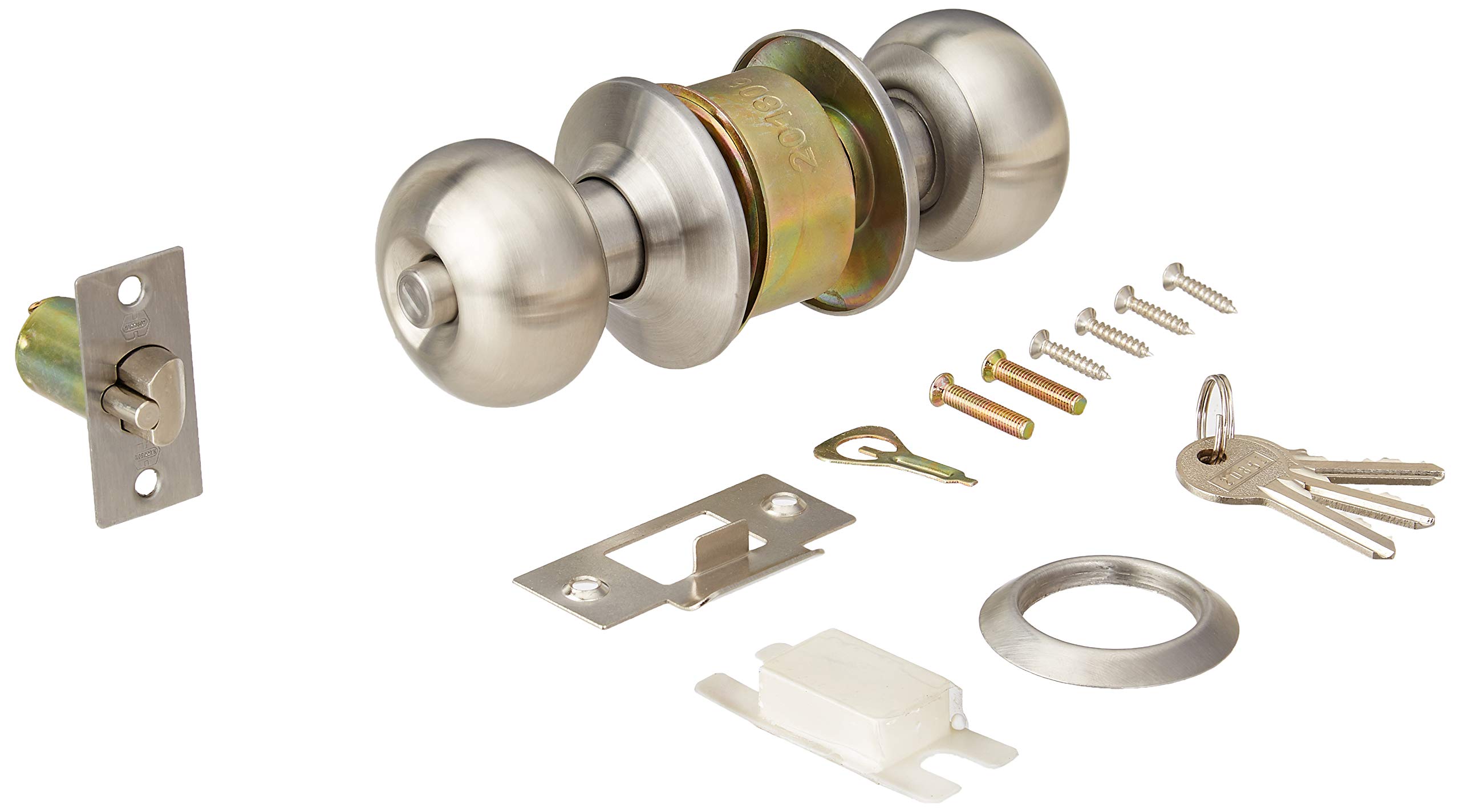 Harrison H-0497 60mm Iron Five Pin Economy Cylindrical Lock Set (Silver) (B07HXL7YQL) Amazon Price History, Amazon Price Tracker