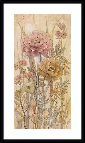 Miniatura 24 de Amanti Art Lienzo decorativo para pared de 36 x 20 pulgadas, diseño floral Chinoiserie II por Tim O'Toole, arte de pared de flores, decoración