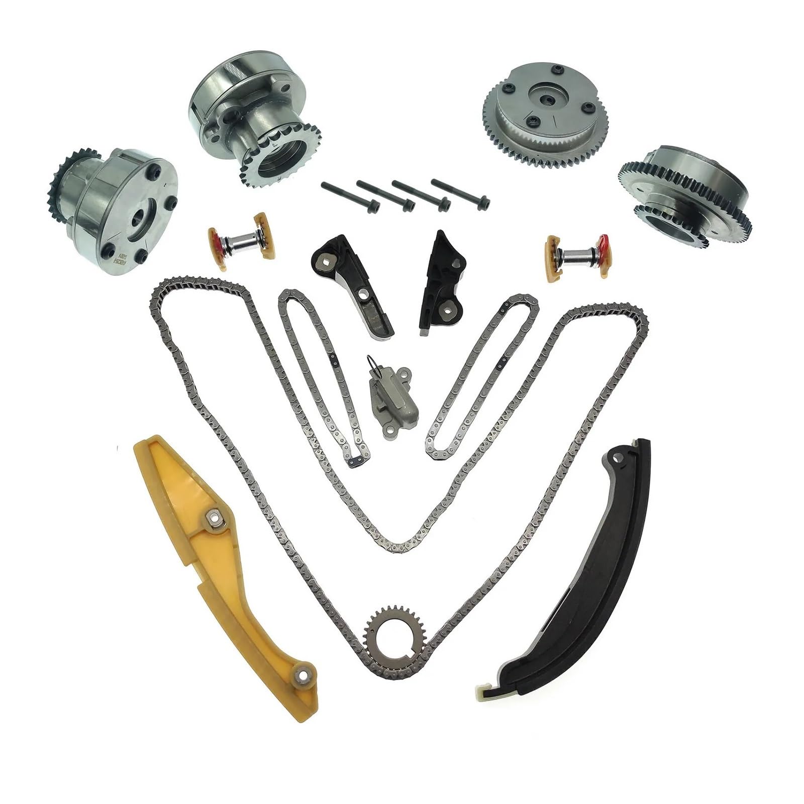 Timing Chain Kit 2011-2018 Compatible with Lincoln MKX 3.5L/3.7L DOHC VCT SMPI AT4Z6C525B Car Replacement Parts