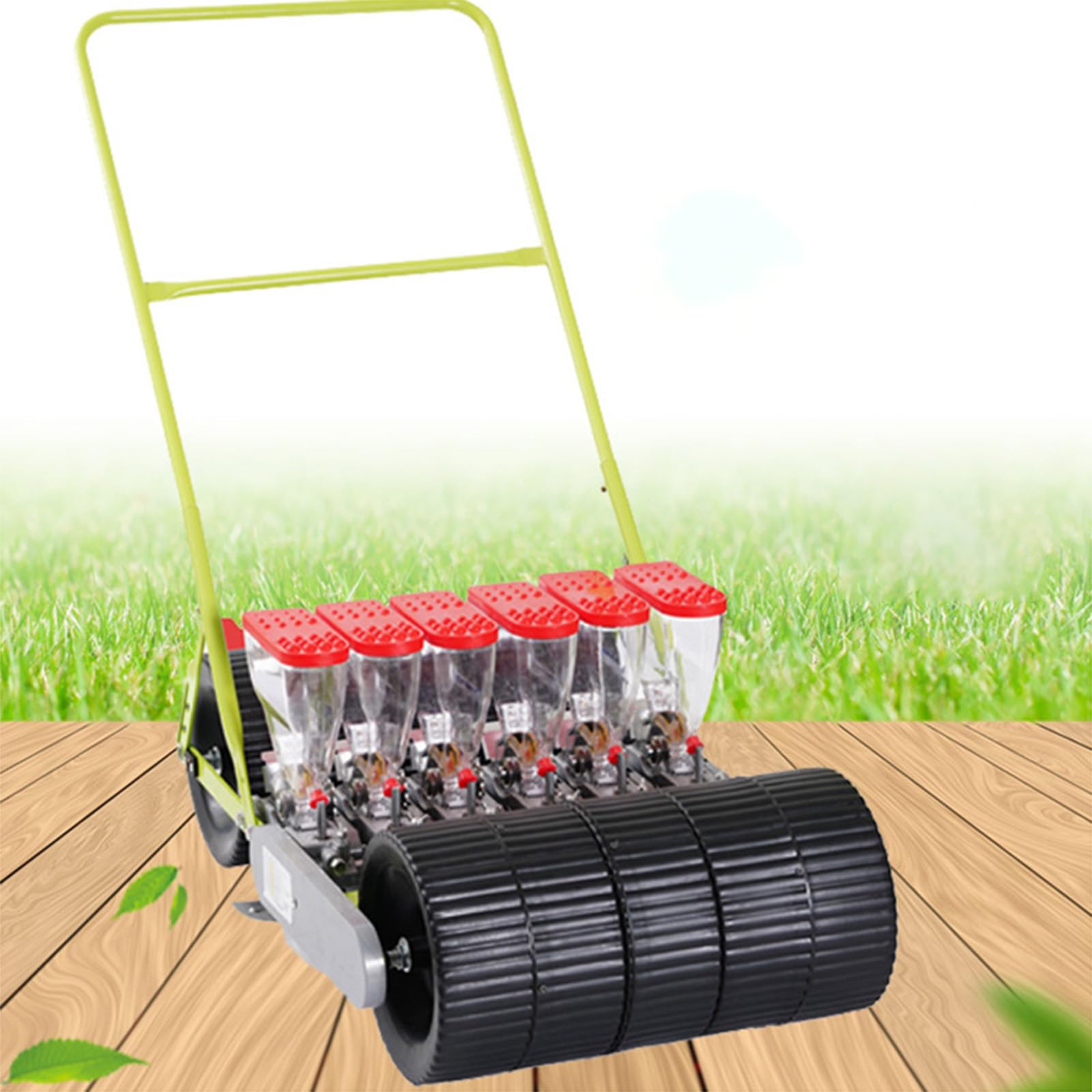 Sembradora Manual Multifuncional Espaciado Ajustable Sembradora Manual De Precisión Dispensador De Semillas De Jardín Sembradora De Empuje para Soja Maíz Algodón Y Soja