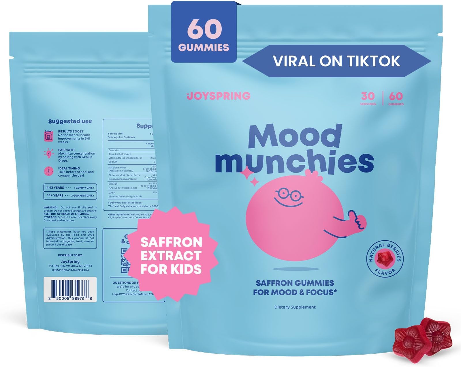 JoySpring Saffron Supplements for Kids Saffron Extract