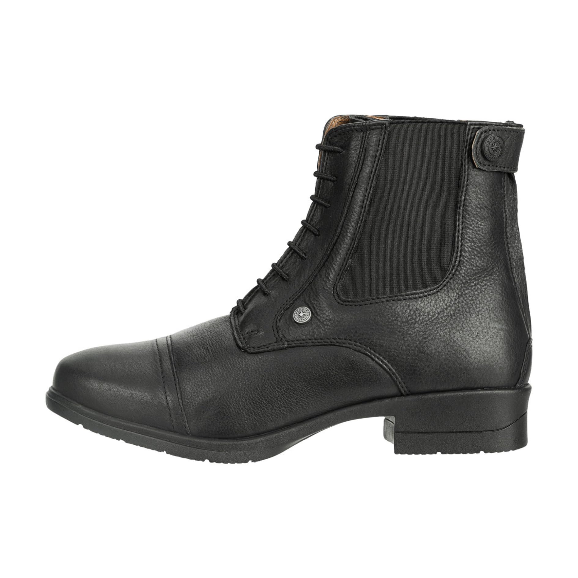 SUEDWIND FOOTWEAR Reitstiefeletten Nova Soft BZ Lace - Rindsleder Reitschuhe – Unisex Paddock Stiefeletten m. Schnürung, Mesh-Lining, Nova-Gummisohle & Reißverschluss hinten – schwarz – 25-46
