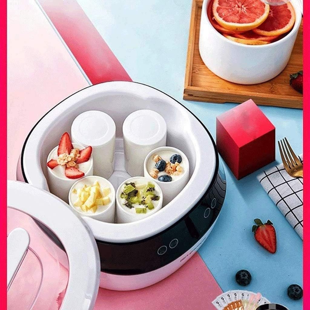 Multi-Functional Yogurt Maker -Yogurt Maker, Automatic Digital Yogurt Maker with 6 Ceramics Jars and Lids