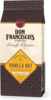 Don Francisco's Vanilla Nut Whole Bean Flavored Coffee, 100% Arabica (12-Ounce Bag)