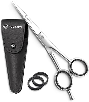 Hair Cutting Scissors - Professional Barber Shears for Salon & Home Use, Sharp Stainless Steel Hair Scissors with Ergonomic Grip, 6.5 Inch Right Handed