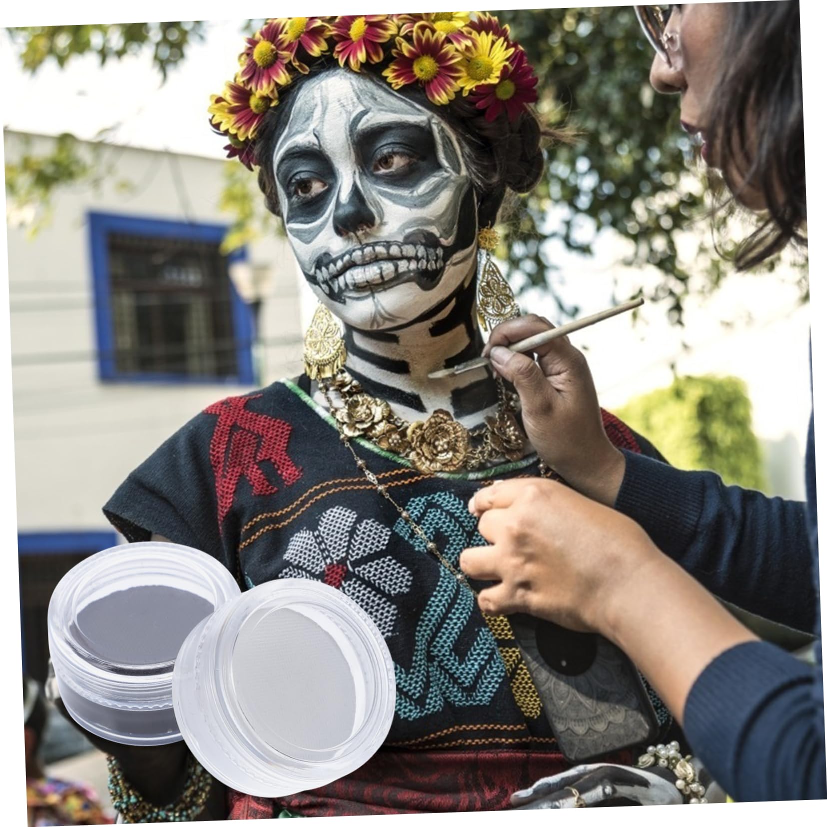 FRCOLOR 8piezas Kit De Maquillaje Especial Halloween Facial y Para Cosplay y De Disfraces