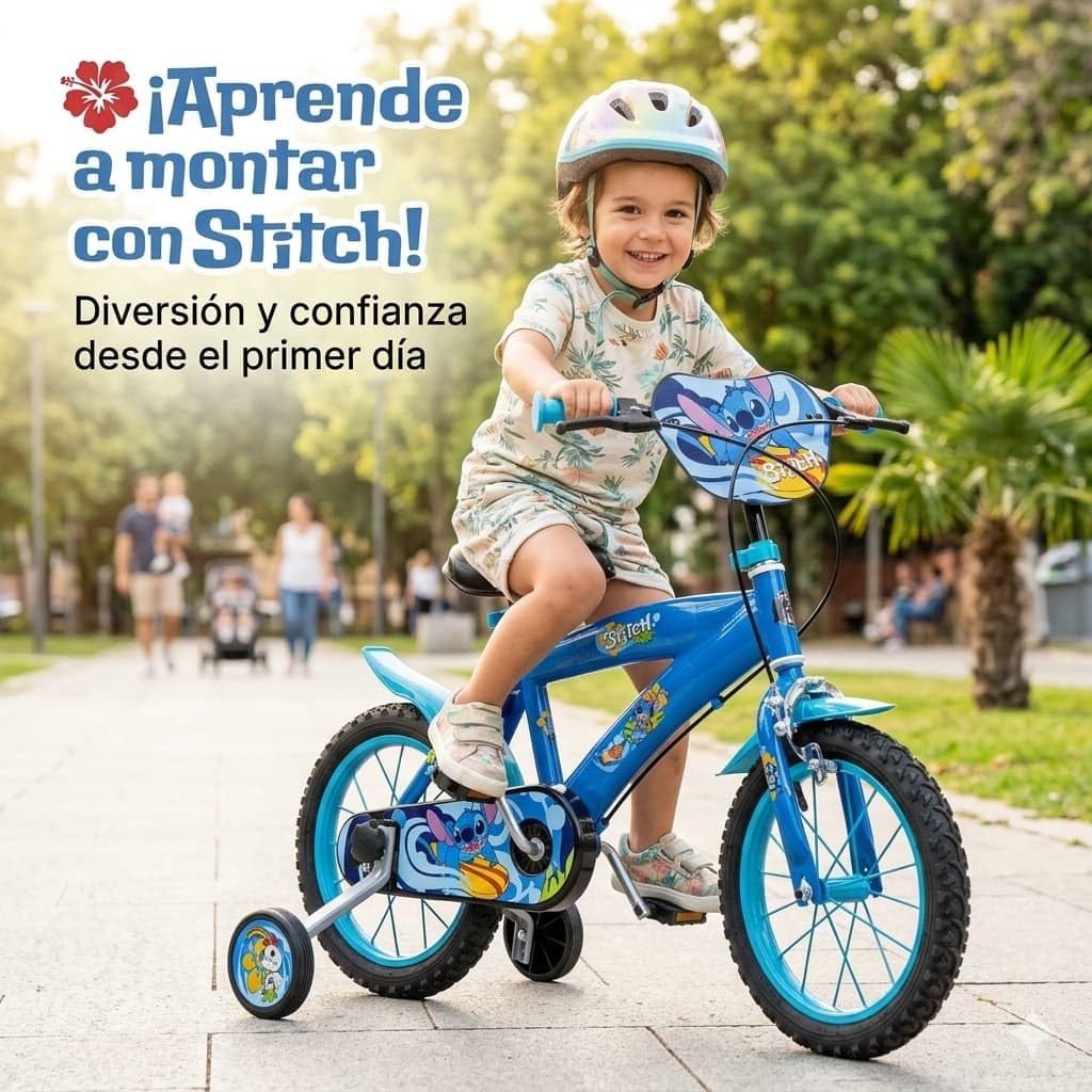 Bicicleta Infantil Toimsa Stitch Azul