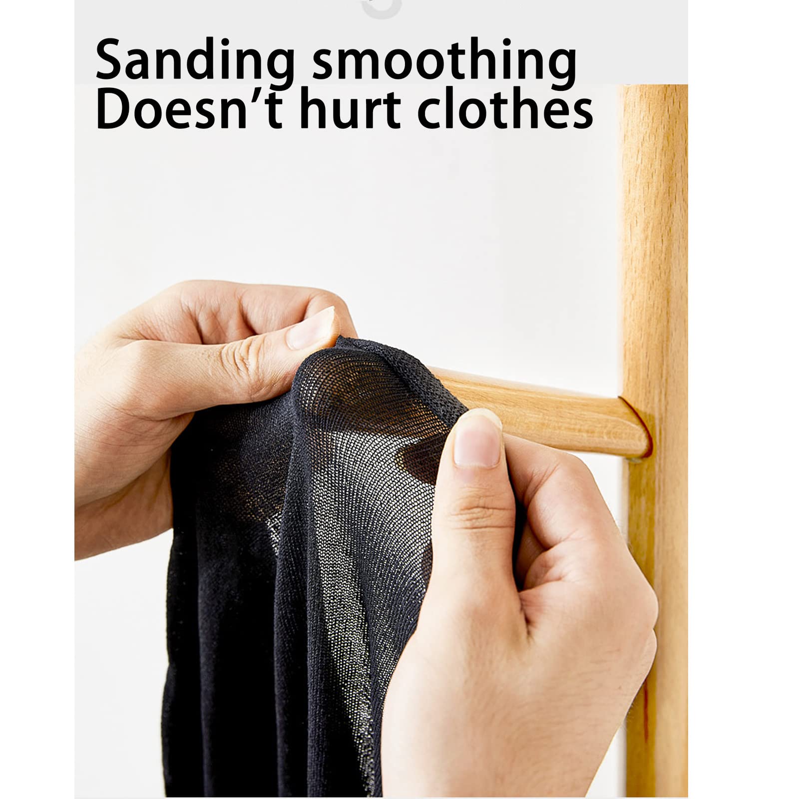 無垢材 ポールハンガー 黒色 洋服掛け コートハンガー ハンガーラック おしゃれ dショッピング |ポールハンガー アイアン ミッドセンチュリー Rita 高