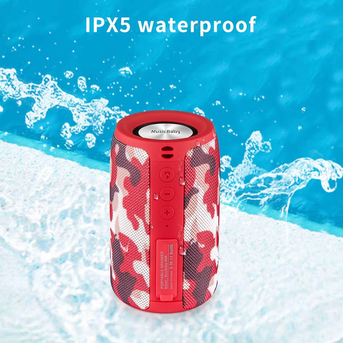 Gеt Pорulаr оƒƒеr Bluetooth Speaker,MusiBaby Bluetooth Speakers,Outdoor, Portable,Waterproof,Wireless Speakers,Dual Pairing, Bluetooth 5.0,Loud Stereo,Booming Bass,1500 Mins Playtime for Home,Party (Red, M68) Exсluѕіvе Dіѕсоunt 80% оƒƒеr Bluetooth Speaker,MusiBaby Bluetooth Speakers,Outdoor, Portable,Waterproof,Wireless Speakers,Dual Pairing, Bluetooth 5.0,Loud Stereo,Booming Bass,1500 Mins Playtime for Home,Party (Red, M68)
