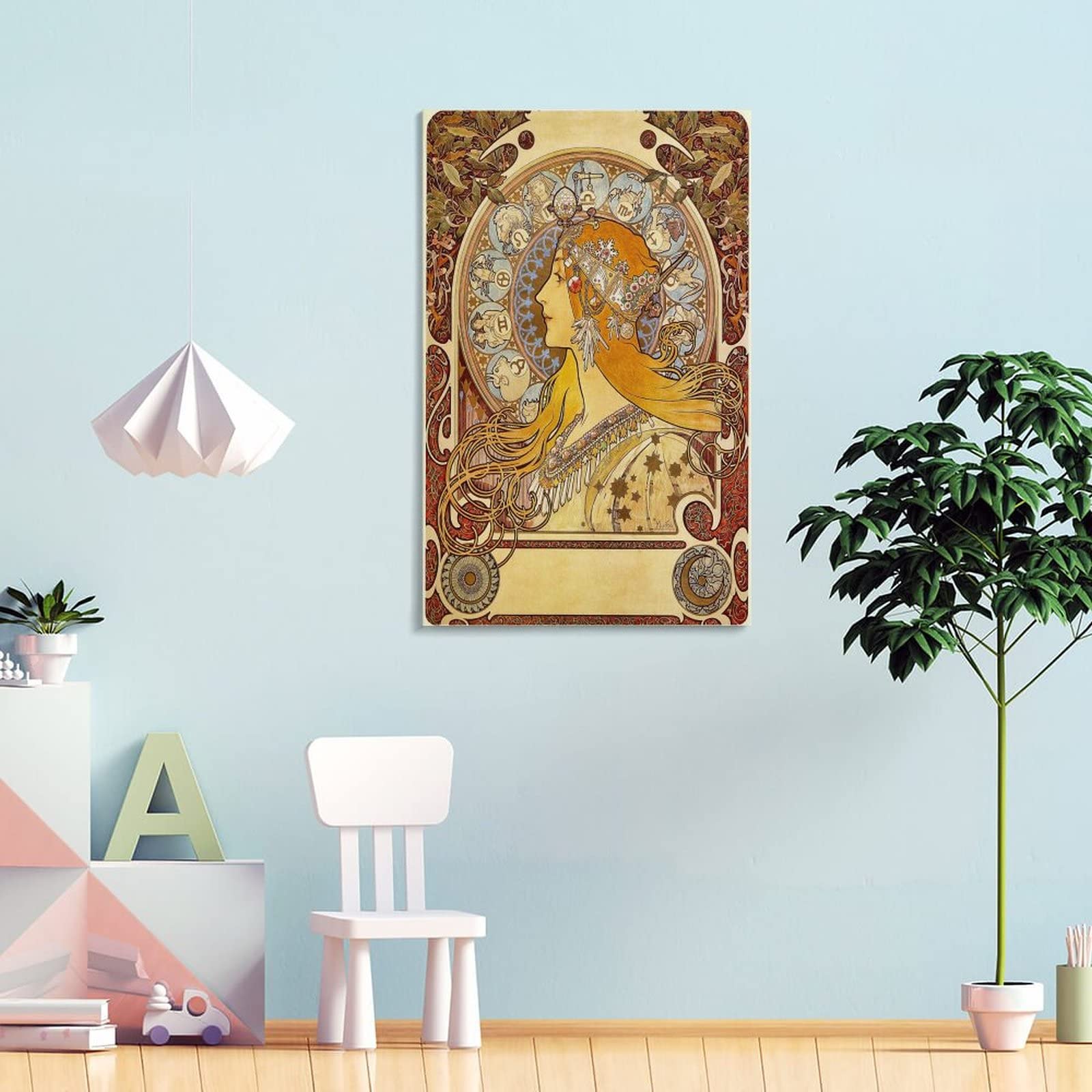 アルフォンス・ミュシャ『黄道十二宮』　poster Amazon.co.jp: Alphonse Muchaアルフォンス・ミュシャ《黄道十二宮