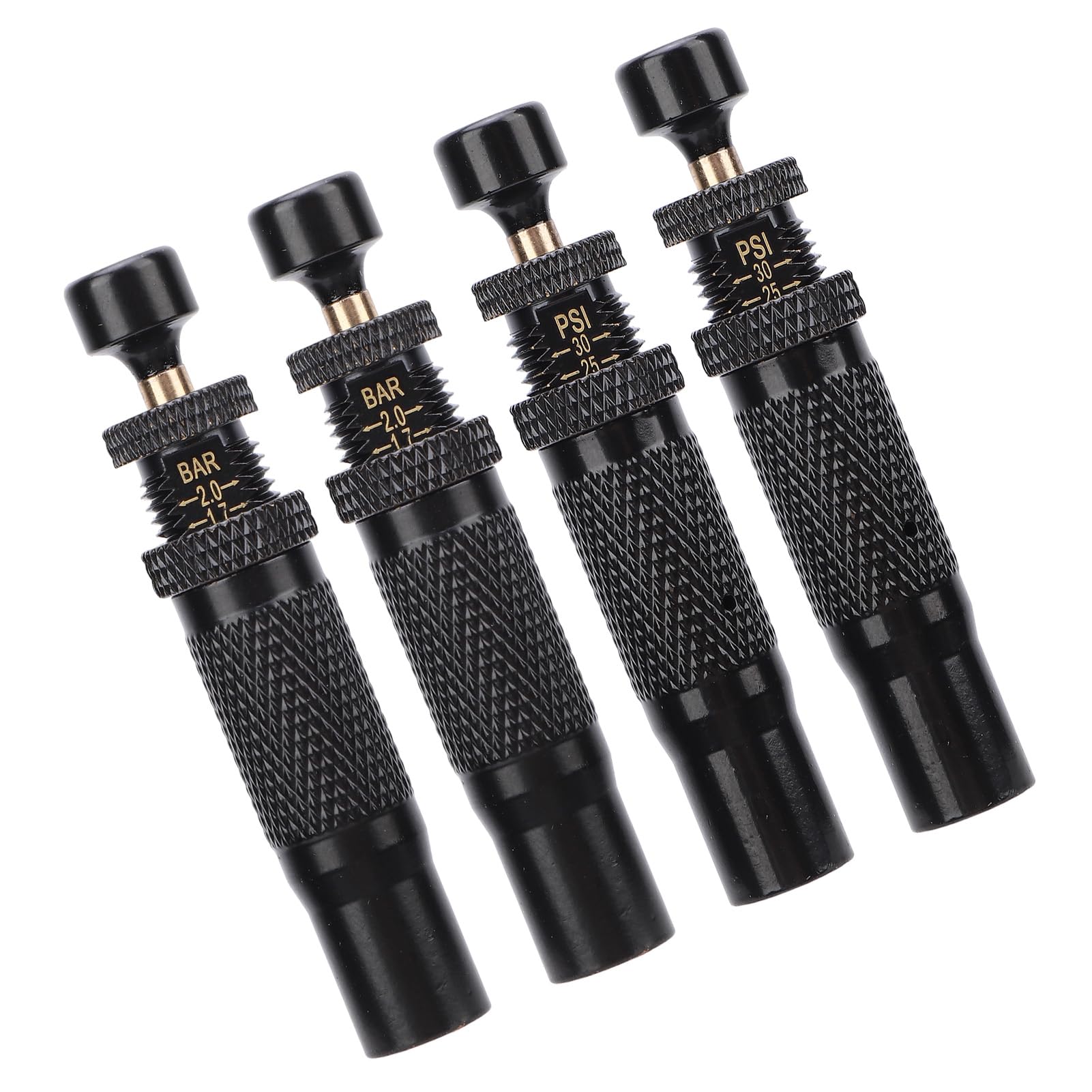 Kit de Válvula Desinfladora de Neumáticos, Parada Automática Ajustable, Material de Latón Todoterreno 4x4, 4 Uds.