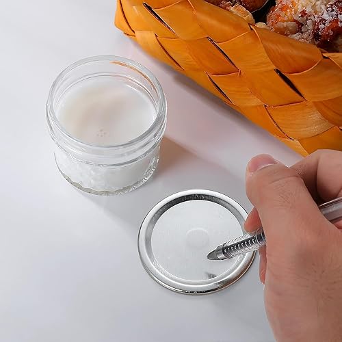Miniatura 4 de Tapas de conservas para tarros Ball, Kerr Tapas de metal tipo Mason para conservas Material de grado alimenticio, 100% de ajuste y hermético