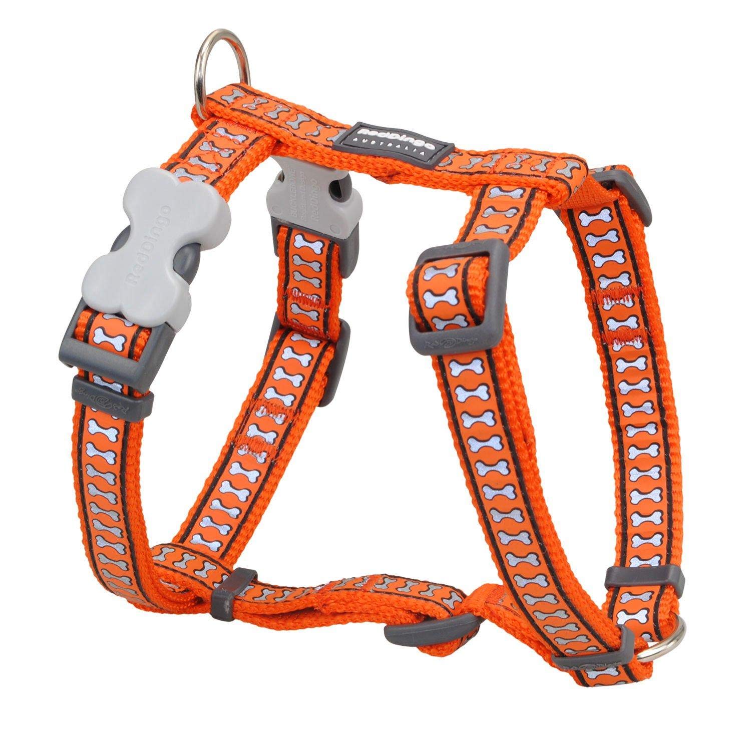 Harnais pour chien anti-traction orange réglable Red Dingo