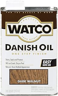 Watco 242220 Danish Oil Wood Finish, Quart, Dark Walnut