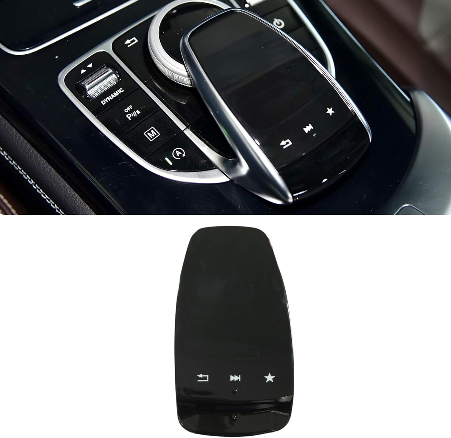 for Mercedes Benz Multimedia Mouse Touch Pad Cover,Car Controller Mouse Touchpad Protect Cover for C S GLC GLS GLE E Class W205 W253 W166 W213 W222 (Model B)