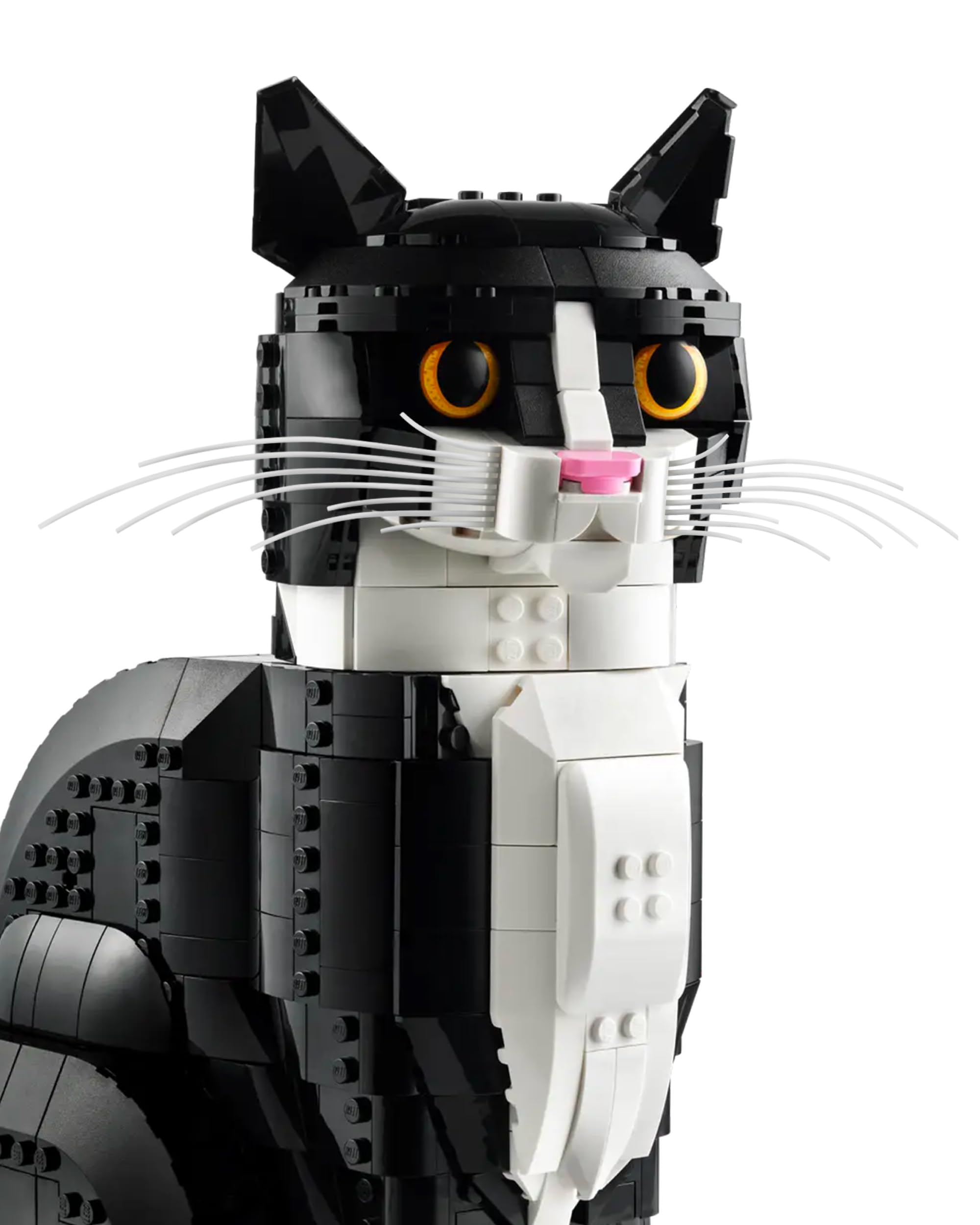 Whiskers for Lego® 21349 Ideas Tuxedo or Lego® 21376 Ideas Orange Cats Snap-in Accessory - Compatible with Model 21349 or 21376 (Whiskers Only, Not The Building Block Kit) (Classic Edition)