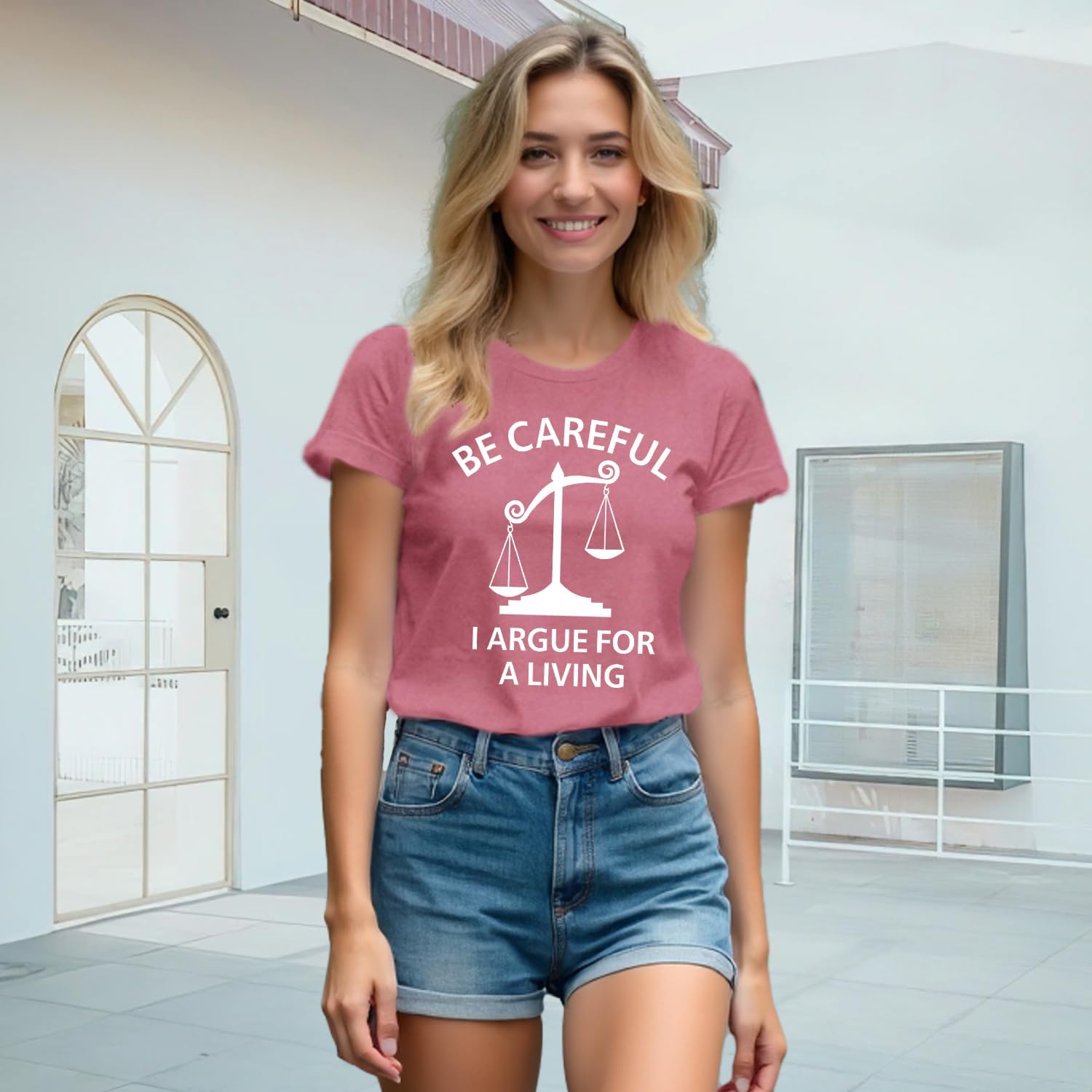 Lawyer Shirts for Women Attorney Tshirt Law Advocate Tee Tops - Image 2