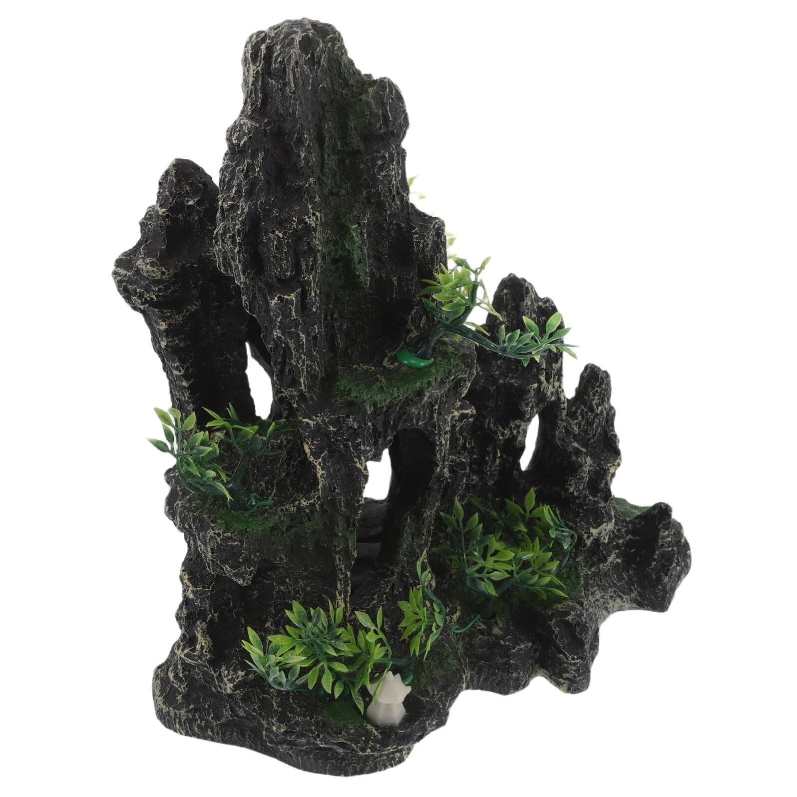 ifundom Roca Artificial para Acuarios 1 Pieza Decoración de Peceras Cueva para Camarones Piedra Falsa para Escondite de Peces Adorno Resistente para Tanque de Agua