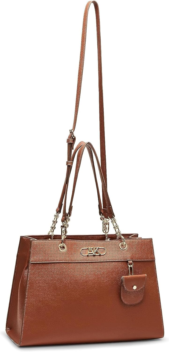 Anne Klein tote with AK bevel logo - Image 4