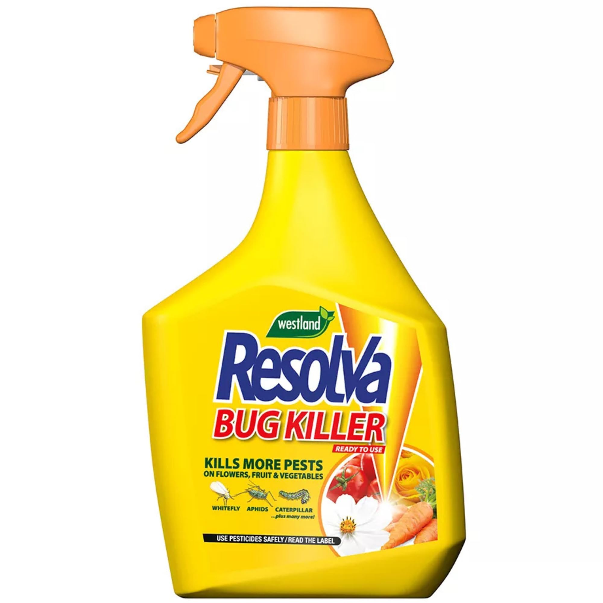 Resolva Bug Killer Ready to Use 1L | Fast-Acting Insect Killer Spray for Flowers, Fruit & Vegetables | Controls Over 17 Garden Pests | Indoor & Outdoor Use