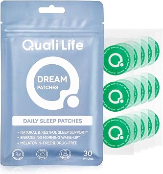 Dream Patches for Adults Without Melatonin, Sleep Patches with Ashwagandha, Sleep Aid Support Long-Lasting Night, Relax & Wake Up Refreshed for Men & Women - 30 Pack