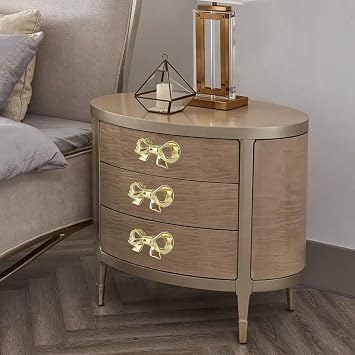 4 Pieces Gold Drawer Pulls Solid Bow Cabinet Knobs Kitchen Cabinet Knobs Kitchen Cabinet Knobs Dresser Drawer Hardware (Gold)
