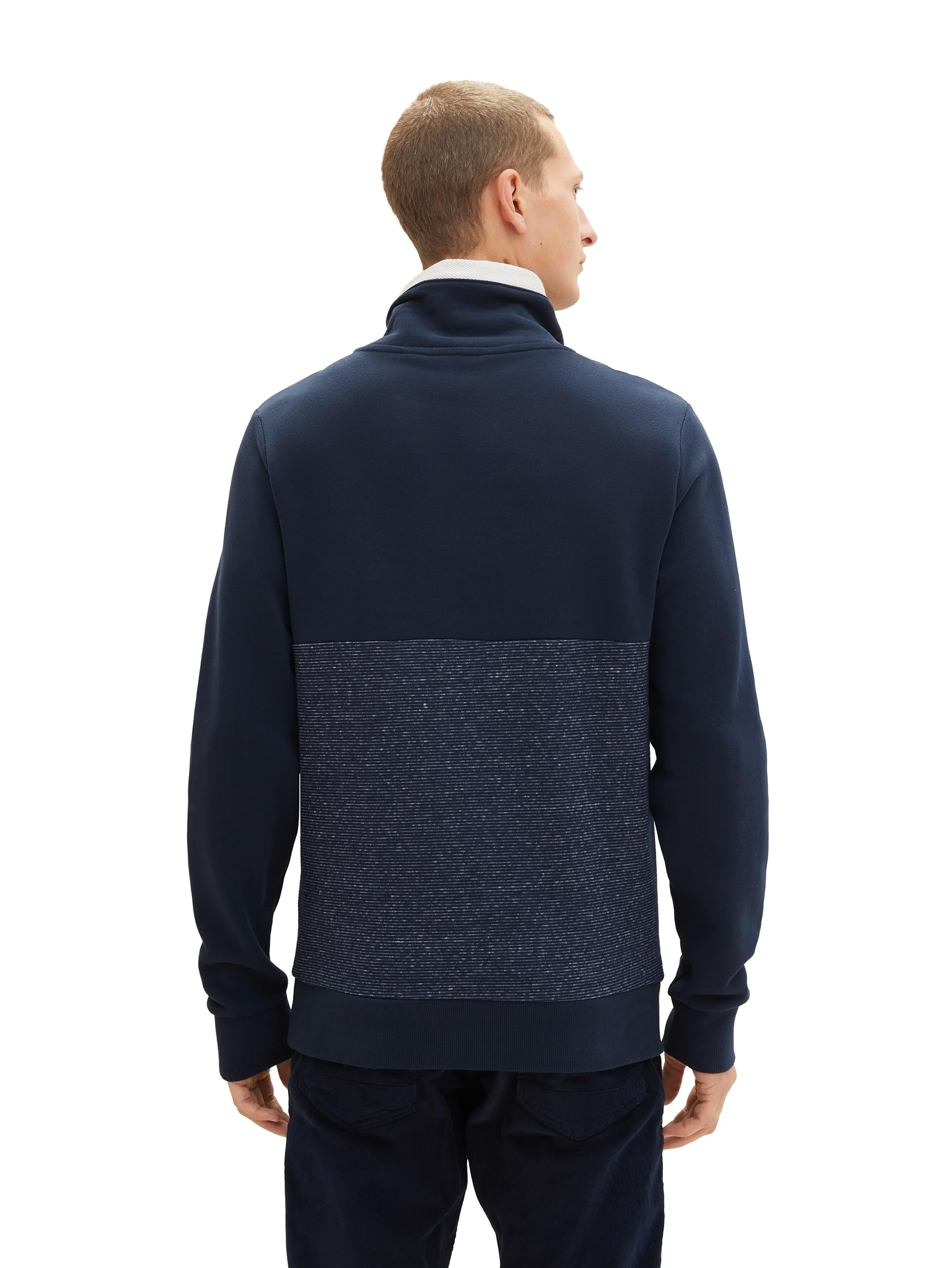 TOM TAILOR Herren Colorblock Snood Sweatshirt – Ansicht 2