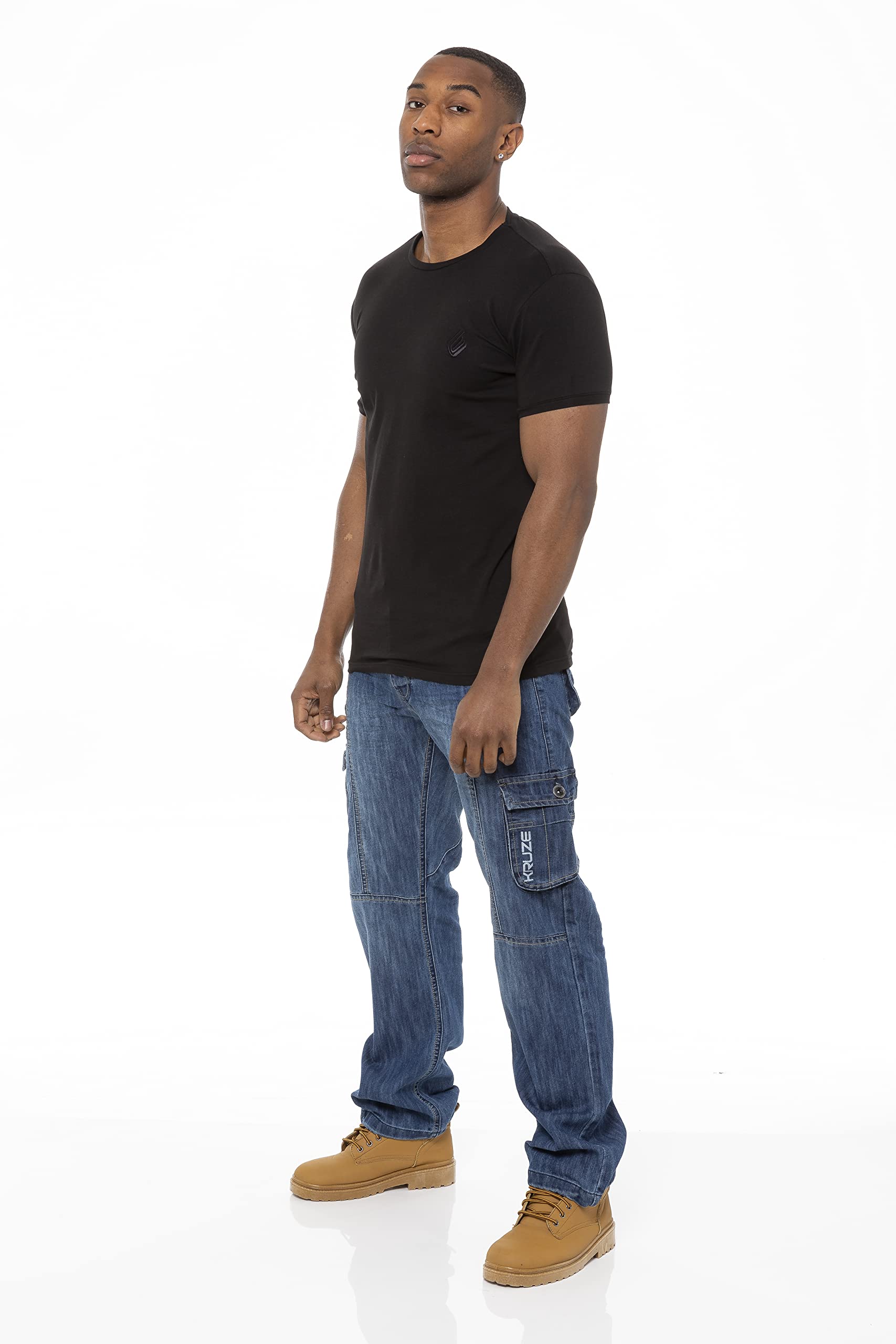 BRAND KRUZE KZ103 Pantalon cargo en denim pour homme Toutes tailles