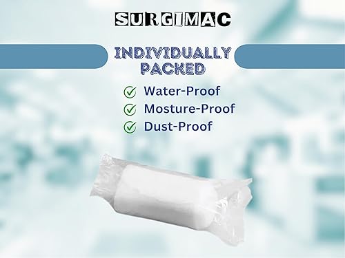 Miniatura 4 de SurgiMac Soft Woven Gauze Rolls, 1-Ply, 4 Inch x 4.1 Yard, Sterile, Case of 96, for Primary Wound Dressing & Support