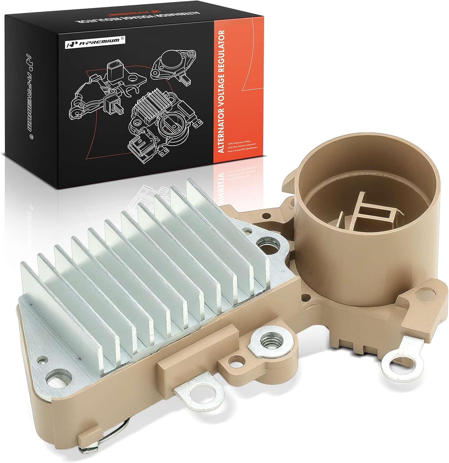A-Premium Alternator Voltage Regulator Compatible with Toyota Camry 1988-1991 2.0L, Corolla, 4Runner, Supra, Celica, Cressida, MR2, Pickup, Previa & Lexus LS400 & Dodge Viper & Geo Prizm