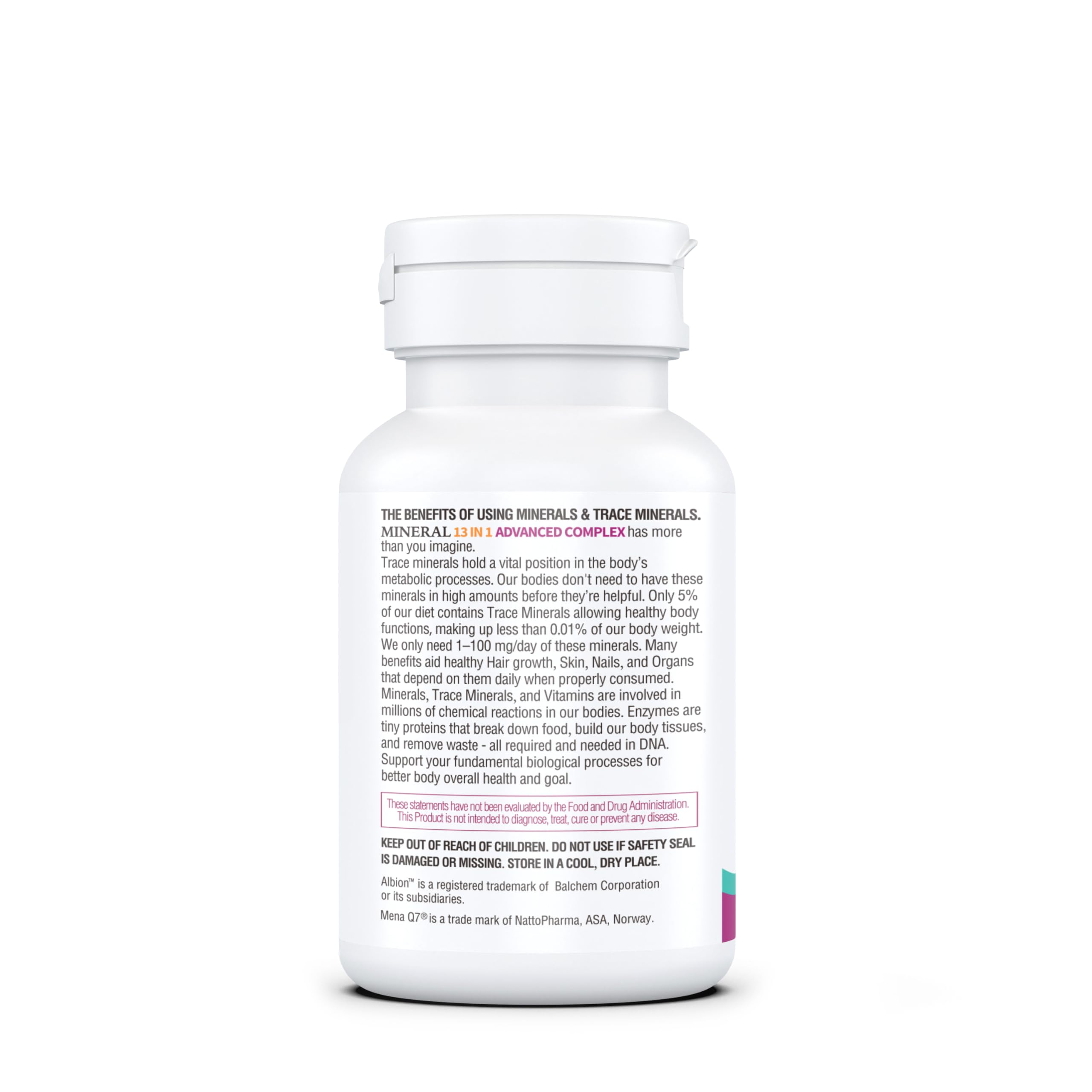 KAPPA NUTRITION Mineral 13 in 1 Advanced Complex with Albion® Chelated Minerals & MenaQ7® MK-7 Vitamin K2 | Calcium, Zinc, Selenium, Chromium, Iodine & Trace Minerals | 90 Vegan Capsules — Amazon image 11