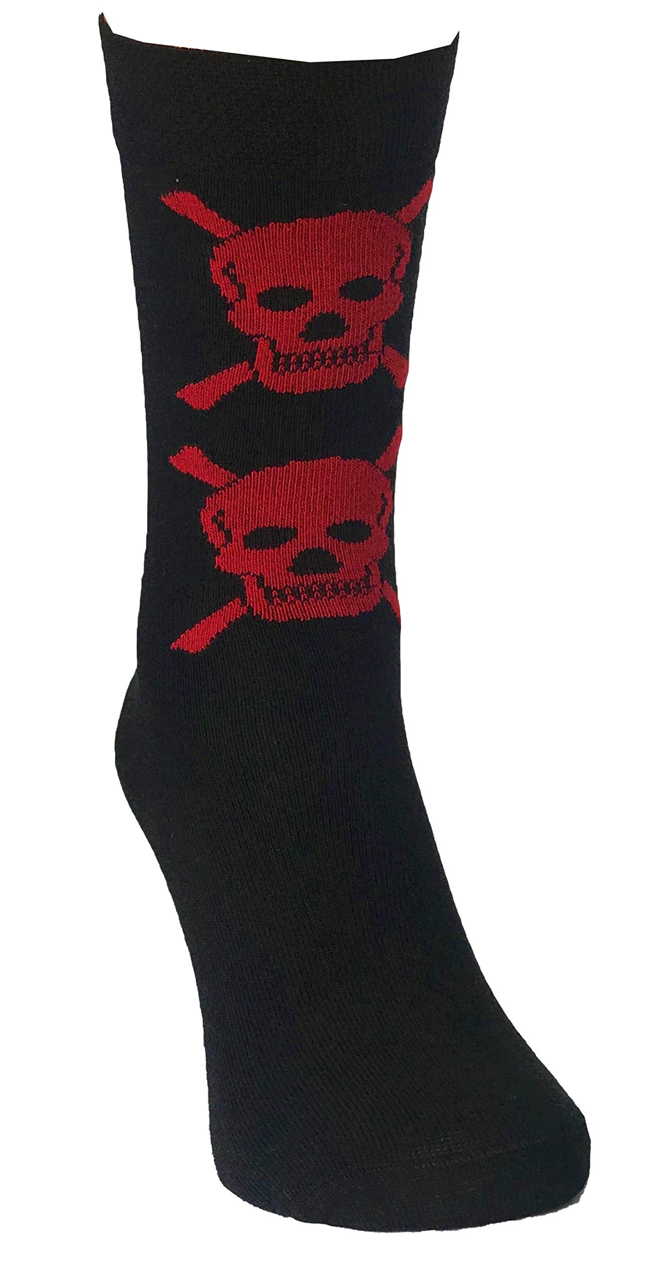 M Macahel Unisex Red Ladies Man Skull Crossbone Hallowen Gothic Style Ankle Socks (, 4-8/37-42 Ladies)