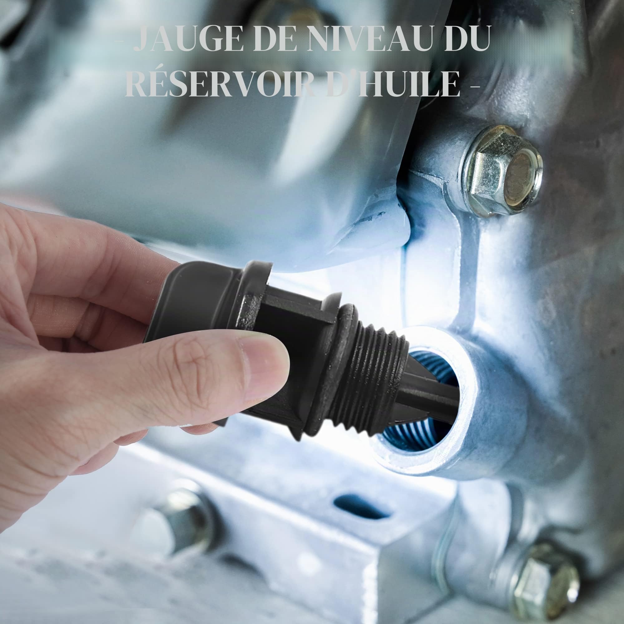 sourcing map Jauge De Niveau D'Huile pour Moteur Gy6 125 2pcs | En Plastique Noir, Pour Moto Et Voiture, Joints Toriques D'Étanchéité, Non-OEM, Accessoire De Remplacement, Pratique