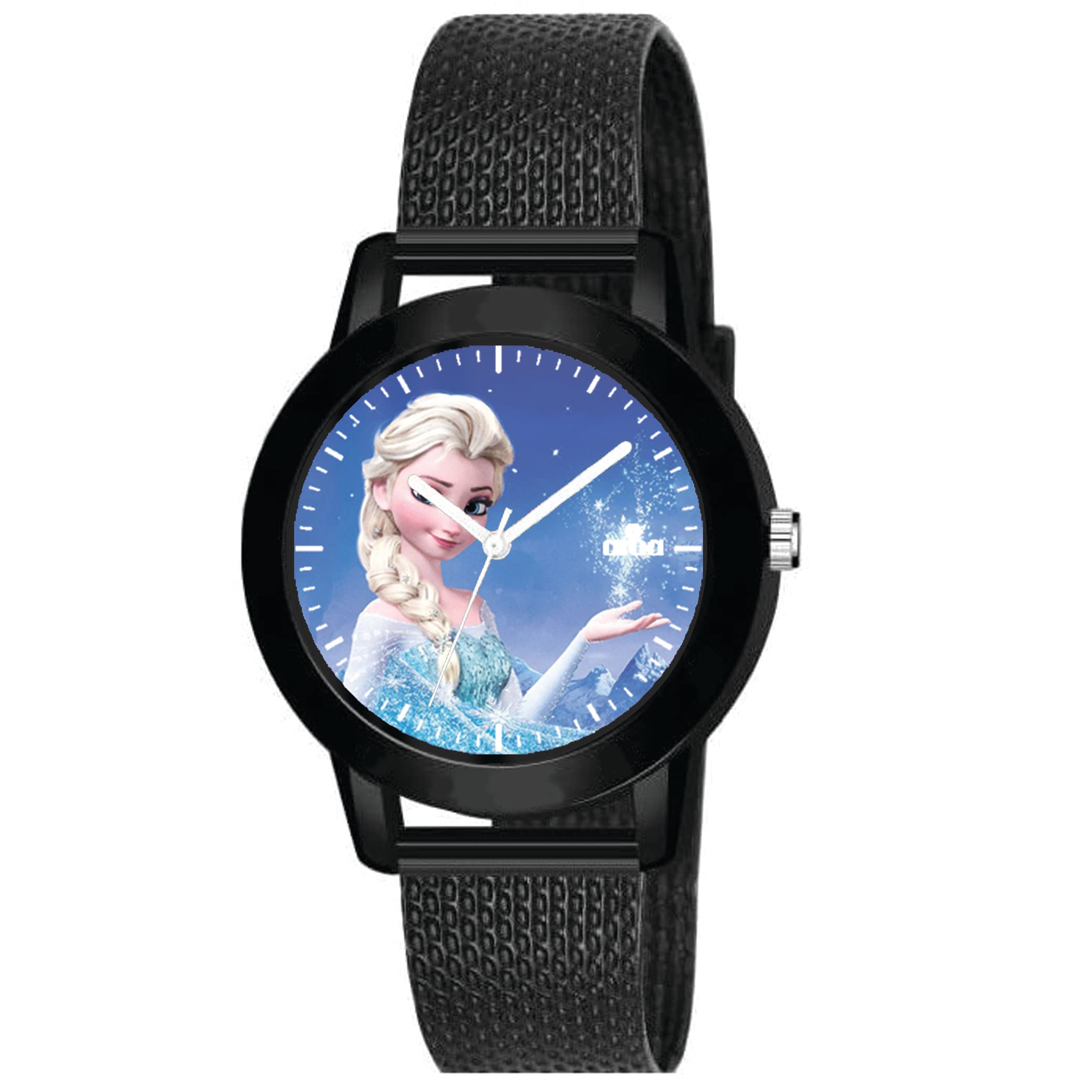 AROA Watch for Womens with Elsa Model :477 in Black Metal Type Rubber Analog Watch Blue Dial for Women Stylish Watch for Girls (B0C43GFH9B) Amazon Price History, Amazon Price Tracker