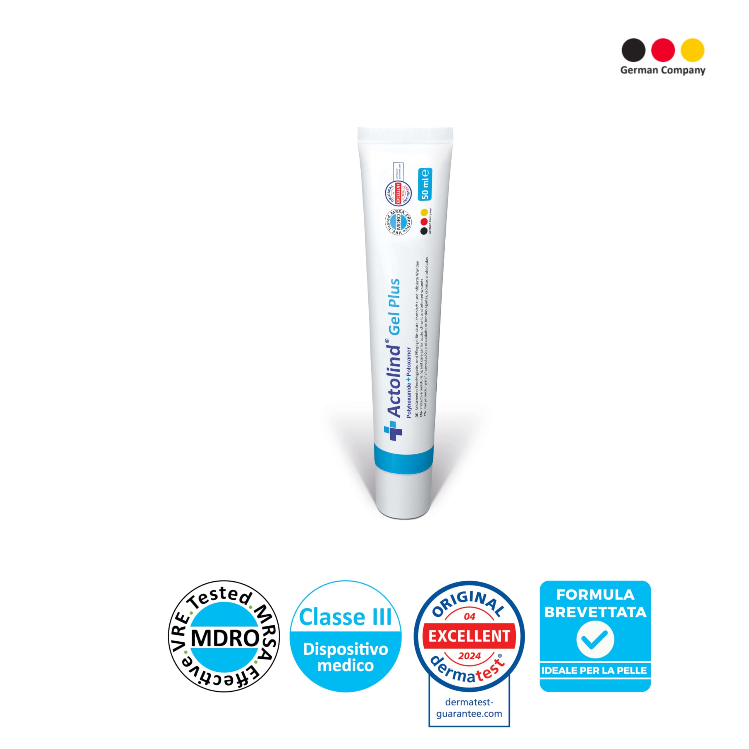 Actolind Gel Plus 50 ml – Gel antisettico per ferite e ustioni | Dispositivo Medico CE Classe III