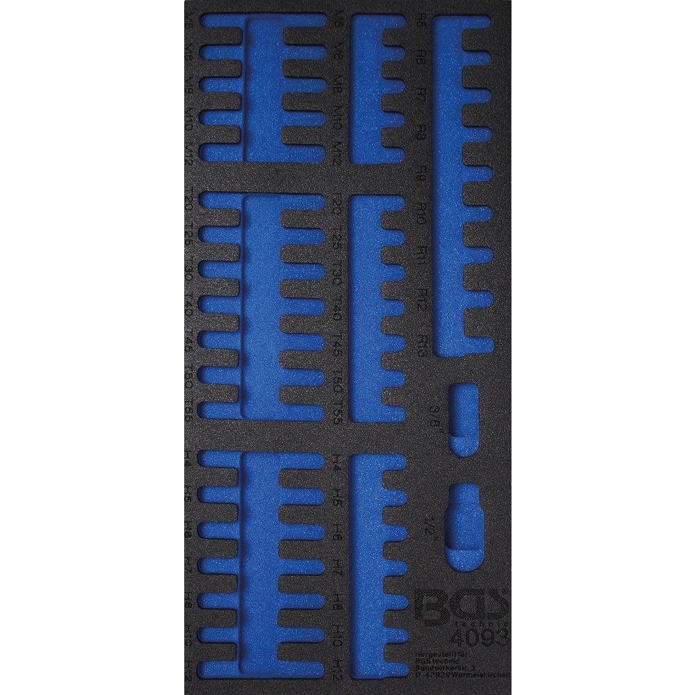 BGS 4093 | Bandeja para carro 1/3: Juego de puntas combinadas | 49 piezas